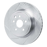 Dynamic Friction 2015-2021 Lexus GS F Rear Left Slotted Silver Brake Rotor by Dynamic Friction Company 611-75040D