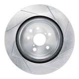 Dynamic Friction 2015-2021 Lexus GS F Rear Left Slotted Silver Brake Rotor by Dynamic Friction Company 611-75040D