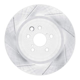 Dynamic Friction 2015-2021 Lexus GS F Rear Left Slotted Silver Brake Rotor by Dynamic Friction Company 611-75040D
