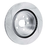 Dynamic Friction 2015-2021 Lexus GS F Rear Left Slotted Silver Brake Rotor by Dynamic Friction Company 611-75040D