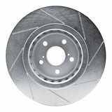 Dynamic Friction 2016-2022 Toyota Avalon Front Left Slotted Silver Brake Rotor by Dynamic Friction Company 611-75043L