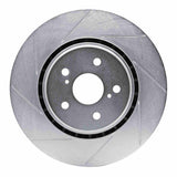 Dynamic Friction 2016-2022 Toyota Avalon Front Left Slotted Silver Brake Rotor by Dynamic Friction Company 611-75043L