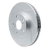 Dynamic Friction 1999-2007 Toyota Camry (Excl Hybrid) Front Left Slotted Silver Brake Rotor by Dynamic Friction Company 611-76055L