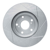 Dynamic Friction 1999-2007 Toyota Camry (Excl Hybrid) Front Left Slotted Silver Brake Rotor by Dynamic Friction Company 611-76055L