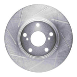 Dynamic Friction 1999-2007 Toyota Camry (Excl Hybrid) Front Left Slotted Silver Brake Rotor by Dynamic Friction Company 611-76055L