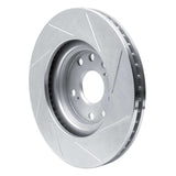 Dynamic Friction 1999-2007 Toyota Camry (Excl Hybrid) Front Left Slotted Silver Brake Rotor by Dynamic Friction Company 611-76055L
