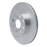 Dynamic Friction 2000-2005 Toyota MR2 Spyder Rear Left Slotted Silver Brake Rotor by Dynamic Friction Company 611-76073L