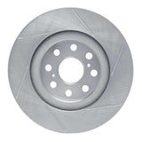 Dynamic Friction 2000-2005 Toyota MR2 Spyder Rear Left Slotted Silver Brake Rotor by Dynamic Friction Company 611-76073L