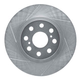 Dynamic Friction 2000-2005 Toyota MR2 Spyder Rear Left Slotted Silver Brake Rotor by Dynamic Friction Company 611-76073L