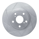 Dynamic Friction 2006-2020 Toyota Avalon Front Left Slotted Silver Brake Rotor by Dynamic Friction Company 611-76080L