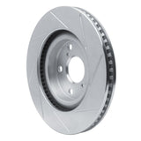 Dynamic Friction 2006-2020 Toyota Avalon Front Left Slotted Silver Brake Rotor by Dynamic Friction Company 611-76080L