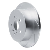 Dynamic Friction 2009-2015 Toyota Venza Rear Left Slotted Silver Brake Rotor by Dynamic Friction Company 611-76086L