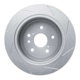 Dynamic Friction 2009-2015 Toyota Venza Rear Left Slotted Silver Brake Rotor by Dynamic Friction Company 611-76086L