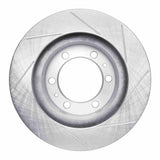 Dynamic Friction 2003-2022 Toyota 4Runner Front Left Slotted Silver Brake Rotor by Dynamic Friction Company 611-76128L