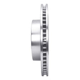 Dynamic Friction 2003-2022 Toyota 4Runner Front Left Slotted Silver Brake Rotor by Dynamic Friction Company 611-76128L