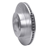 Dynamic Friction 2003-2022 Toyota 4Runner Front Right Slotted Silver Brake Rotor by Dynamic Friction Company 611-76128R