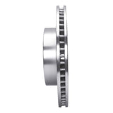 Dynamic Friction 2003-2022 Toyota 4Runner Front Right Slotted Silver Brake Rotor by Dynamic Friction Company 611-76128R