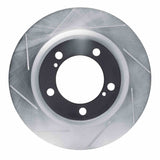 Dynamic Friction 2007-2022 Toyota Land Cruiser Front Left Slotted Silver Brake Rotor by Dynamic Friction Company 611-76136L