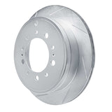 Dynamic Friction 2007-2022 Toyota Land Cruiser Rear Left Slotted Silver Brake Rotor by Dynamic Friction Company 611-76137L