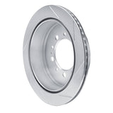 Dynamic Friction 2007-2022 Toyota Land Cruiser Rear Left Slotted Silver Brake Rotor by Dynamic Friction Company 611-76137L