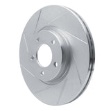 Dynamic Friction 2007-2013 Mazda 3 Front Left Slotted Silver Brake Rotor by Dynamic Friction Company 611-80048L