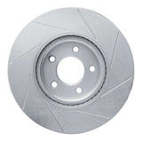 Dynamic Friction 2007-2013 Mazda 3 Front Left Slotted Silver Brake Rotor by Dynamic Friction Company 611-80048L
