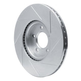 Dynamic Friction 2007-2013 Mazda 3 Front Left Slotted Silver Brake Rotor by Dynamic Friction Company 611-80048L