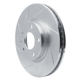 Dynamic Friction 2013-2015 Mazda 6 Front Left Slotted Silver Brake Rotor by Dynamic Friction Company 611-80071L