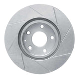 Dynamic Friction 2013-2015 Mazda 6 Front Left Slotted Silver Brake Rotor by Dynamic Friction Company 611-80071L