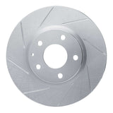 Dynamic Friction 2013-2015 Mazda 6 Front Left Slotted Silver Brake Rotor by Dynamic Friction Company 611-80071L
