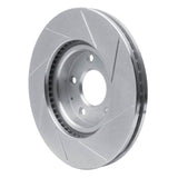 Dynamic Friction 2013-2015 Mazda 6 Front Left Slotted Silver Brake Rotor by Dynamic Friction Company 611-80071L