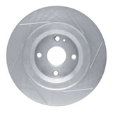 Dynamic Friction 2016-2021 Mazda MX-5 Miata Rear Left Slotted Silver Brake Rotor by Dynamic Friction Company 611-80072L