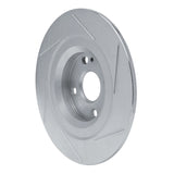 Dynamic Friction 2016-2021 Mazda MX-5 Miata Rear Left Slotted Silver Brake Rotor by Dynamic Friction Company 611-80072L