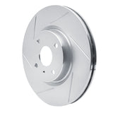 Dynamic Friction 2016-2021 Mazda MX-5 Miata Front Left Slotted Silver Brake Rotor by Dynamic Friction Company 611-80073L