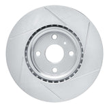 Dynamic Friction 2016-2021 Mazda MX-5 Miata Front Left Slotted Silver Brake Rotor by Dynamic Friction Company 611-80073L