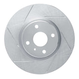Dynamic Friction 2016-2021 Mazda MX-5 Miata Front Left Slotted Silver Brake Rotor by Dynamic Friction Company 611-80073L