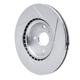 Dynamic Friction 2016-2021 Mazda MX-5 Miata Front Left Slotted Silver Brake Rotor by Dynamic Friction Company 611-80073L