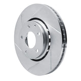 Dynamic Friction 2016-2021 Mazda 6 Front Left Slotted Silver Brake Rotor by Dynamic Friction Company 611-80076L