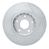 Dynamic Friction 2016-2021 Mazda 6 Front Left Slotted Silver Brake Rotor by Dynamic Friction Company 611-80076L