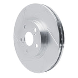 Dynamic Friction 2009-2015 Toyota Corolla (Mexico) Front Left Slotted Silver Brake Rotor by Dynamic Friction Company 611-92009L
