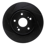 R1 Concepts 06-17 Suzuki Grand Vitara Front Left Slotted Black Brake Rotor by R1 Concepts RNC-613-01014L