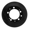 R1 Concepts 87-89 Porsche 944 (Excl Turbo) Rear Left Slotted Black Brake Rotor