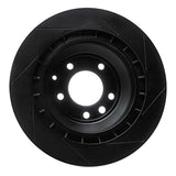 R1 Concepts 05-18 Porsche Cayenne Rear Left Slotted Black Brake Rotor by R1 Concepts RNC-613-02089L