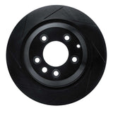 R1 Concepts 05-18 Porsche Cayenne Rear Left Slotted Black Brake Rotor by R1 Concepts RNC-613-02089L
