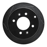 R1 Concepts 99-06 Kia Optima Rear Left Slotted Black Brake Rotor by R1 Concepts RNC-613-03011L