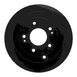 R1 Concepts 07-09 Hyundai Santa Fe Rear Left Slotted Black Brake Rotor by R1 Concepts RNC-613-03046L