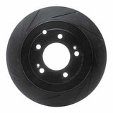 R1 Concepts 16-21 Kia Sportage Rear Left Slotted Black Brake Rotor by R1 Concepts RNC-613-03052L