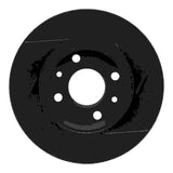 R1 Concepts 09-19 Fiat 500 Rear Left Slotted Black Brake Rotor by R1 Concepts RNC-613-07001L