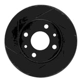R1 Concepts 09-19 Fiat 500 Rear Left Slotted Black Brake Rotor by R1 Concepts RNC-613-07001L