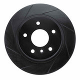 R1 Concepts 94-04 Land Rover Discovery Rear Left Slotted Black Brake Rotor by R1 Concepts RNC-613-11004L